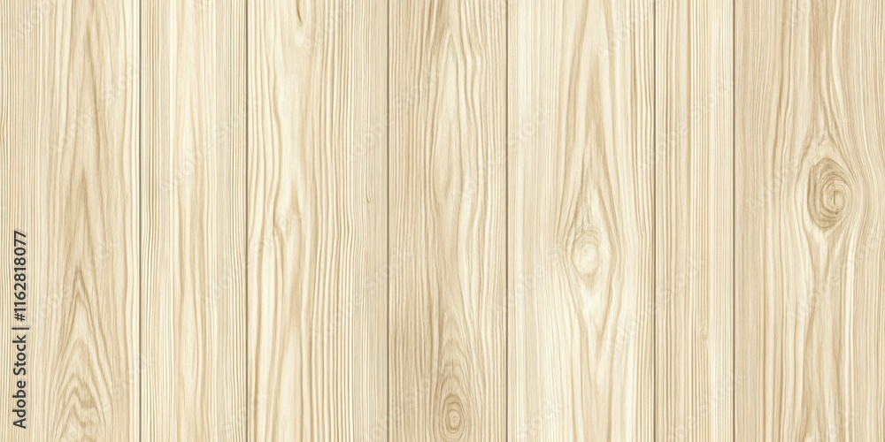 Obraz premium Light Beige Wooden Planks Texture Seamless Background