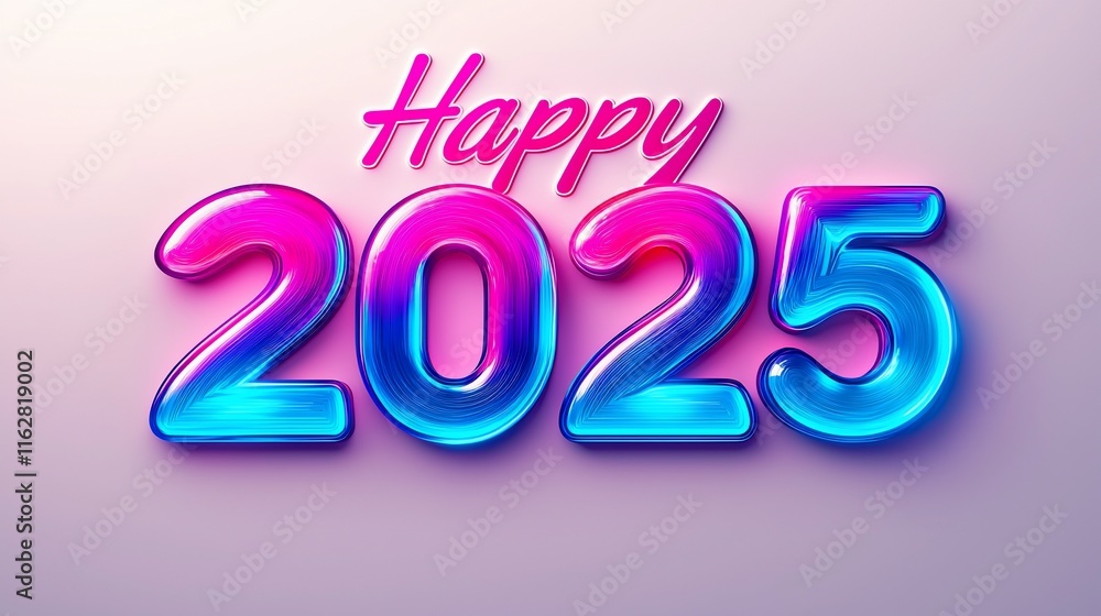 Shiny 2025 New Year's greeting. Shiny 2025 New Year's greeting.
