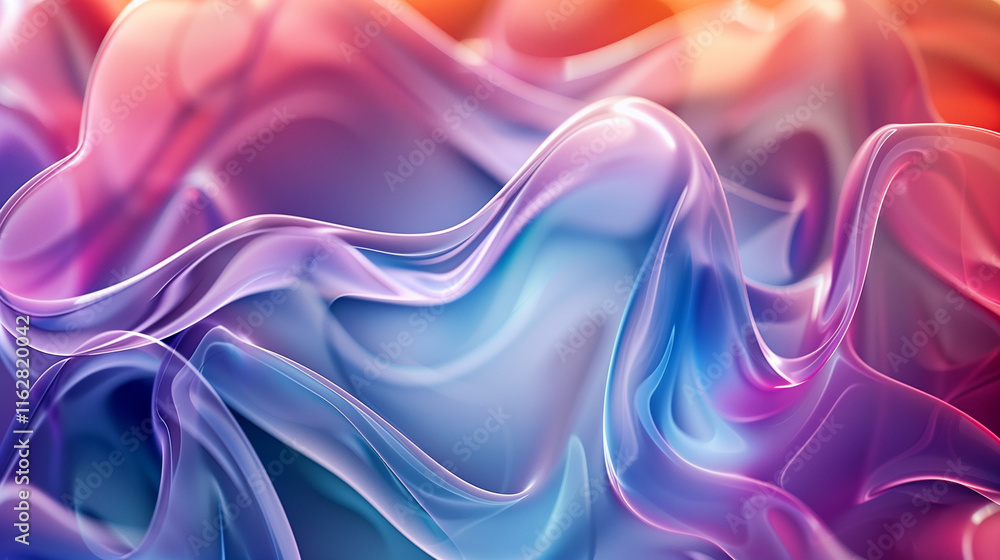 Vibrant Abstract Wave Illustration with Multicolored Flowing Textures for Creative Design Projects Vibrant Abstract Wave Illustration with Multicolored Flowing Textures for Creative Design Projects
