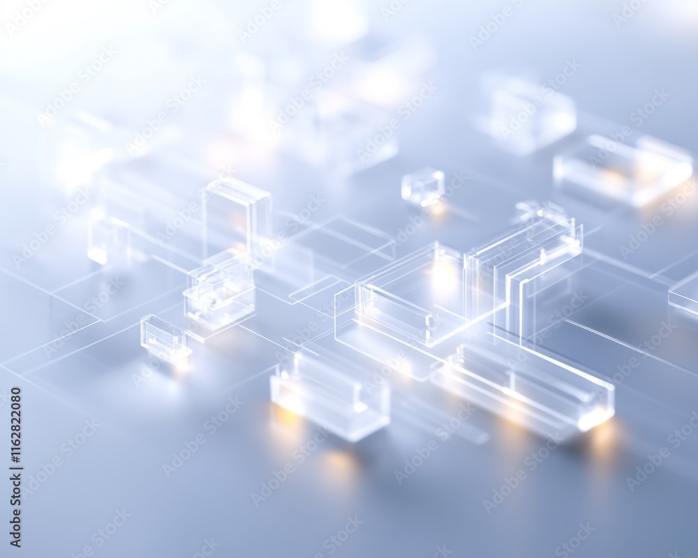 Abstract futuristic technology background with glowing geometric shapes, ideal for innovation and digital concepts. Abstract futuristic technology background with glowing geometric shapes, ideal for innovation and digital concepts.