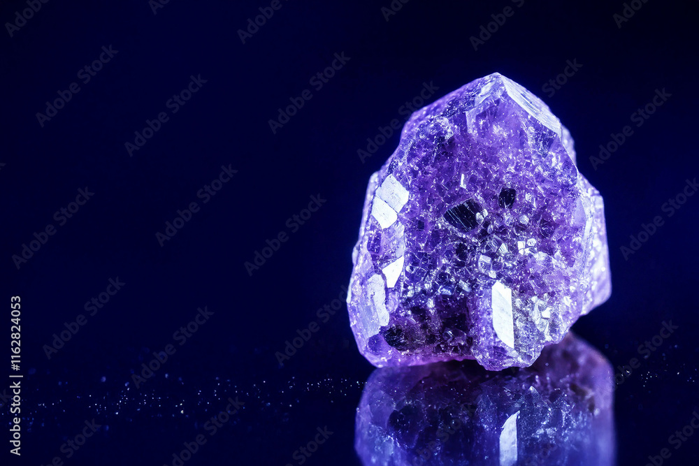 Amethyst on dark background, precious mineral, stones for jewelry, beautiful decorative stones Amethyst on dark background, precious mineral, stones for jewelry, beautiful decorative stones