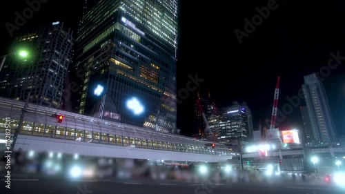 渋谷(Shibuya)交差点-宮益坂下2024-夜