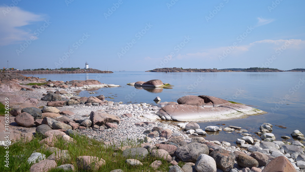 Φωτογραφία The coast of the Hanko Peninsula and the Gulf of Finland of the Baltic Sea in summer