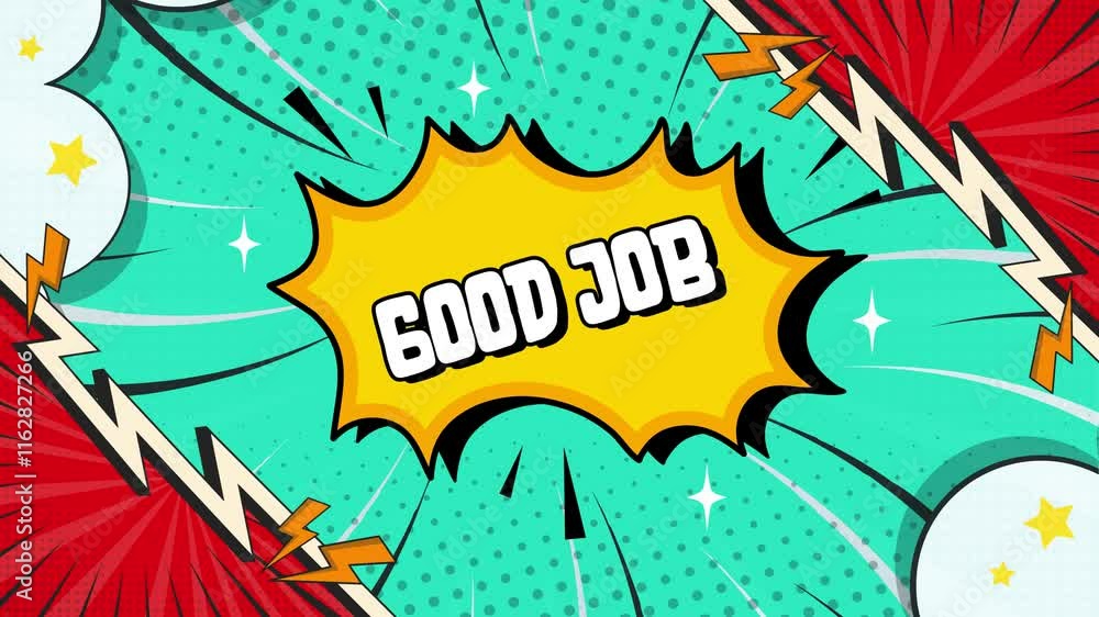 Good Job Comic Text Effects for Fun Videos animated cartoon style typography Good Job Comic Text Effects for Fun Videos animated cartoon style typography