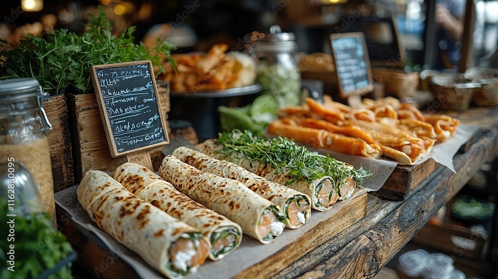 Obraz premium traditional irish oatcake wraps