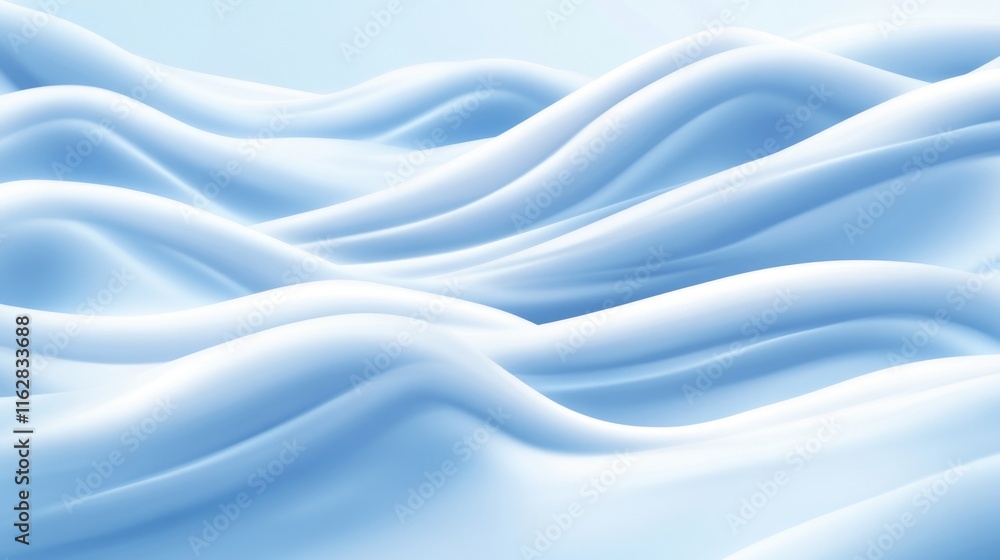 Obraz premium Abstract blue and white waves on a textured background