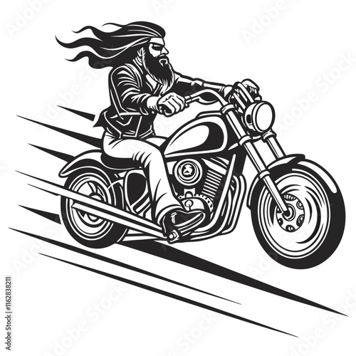 classic motorcycle vector