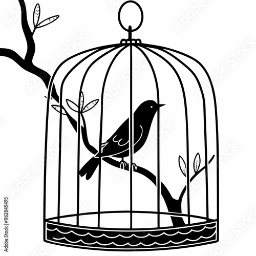 bird in cage