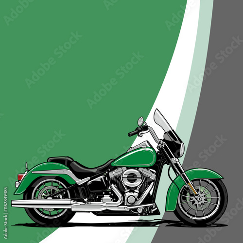 vector art motorcycle for graphic design purposes photo