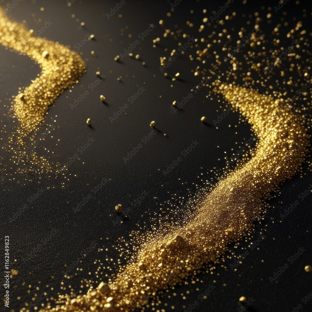 custom made wallpaper toronto digitalA glistening pile of golden dust with shimmering particles floating in the air