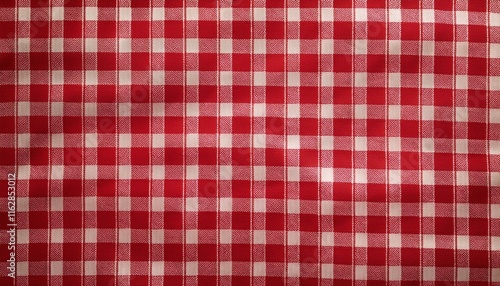 red and white tablecloth