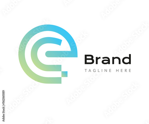 Circle logo icon design template elements. Usable for Branding, Business and Technology Logos.
