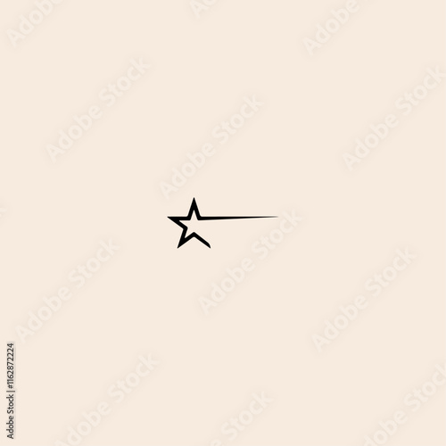 Star icon flat vector design. 