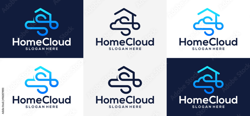 Illustration design of vector logo icon arthouse cloud line. Illustration design of vector logo icon arthouse cloud line.
