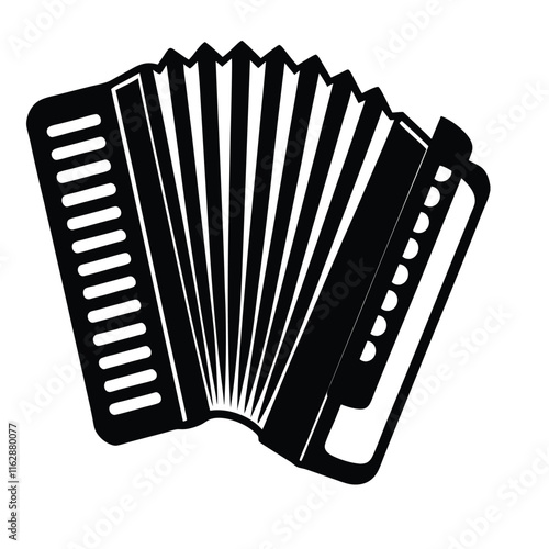 accordion isolated on white