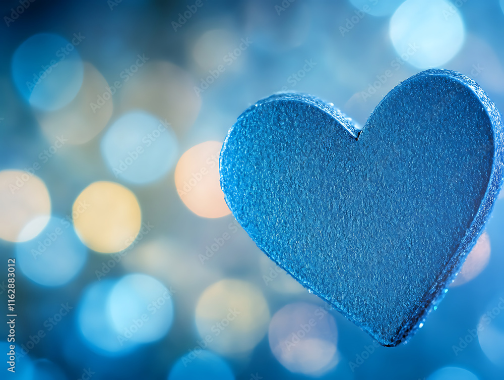Valentine's hearts on bokeh background Valentine's hearts on bokeh background