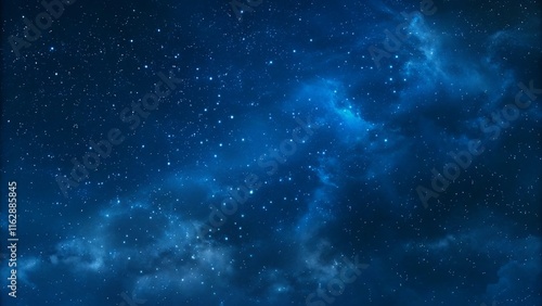 cosmic nebula, deep space, starry night sky, vibrant blue galaxy, swirling cosmic dust, celestial beauty, astronomical wonder, ethereal glow, interstellar clouds, cosmic energy, dark matter, infinite 