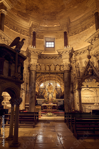 St. Domnius Cathedral interior in Split city, Croatia