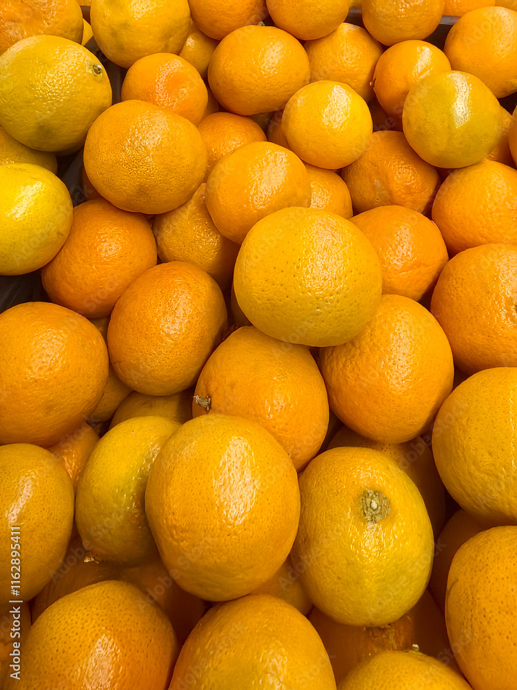 Fresh citrus bounty fills the market stall with vibrant oranges Fresh citrus bounty fills the market stall with vibrant oranges