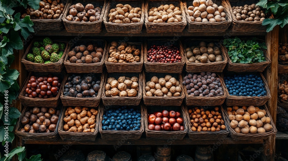 custom made wallpaper toronto digitalMarket stand with colorful nuts and seeds display
