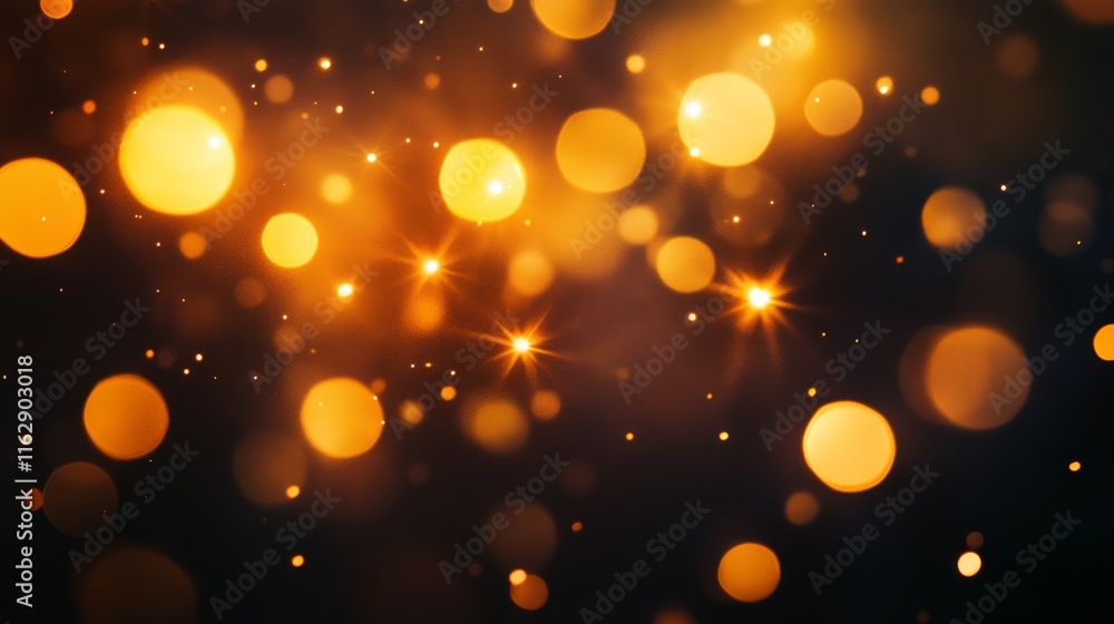 A vibrant bokeh background with golden orbs and sparkling light. A vibrant bokeh background with golden orbs and sparkling light.