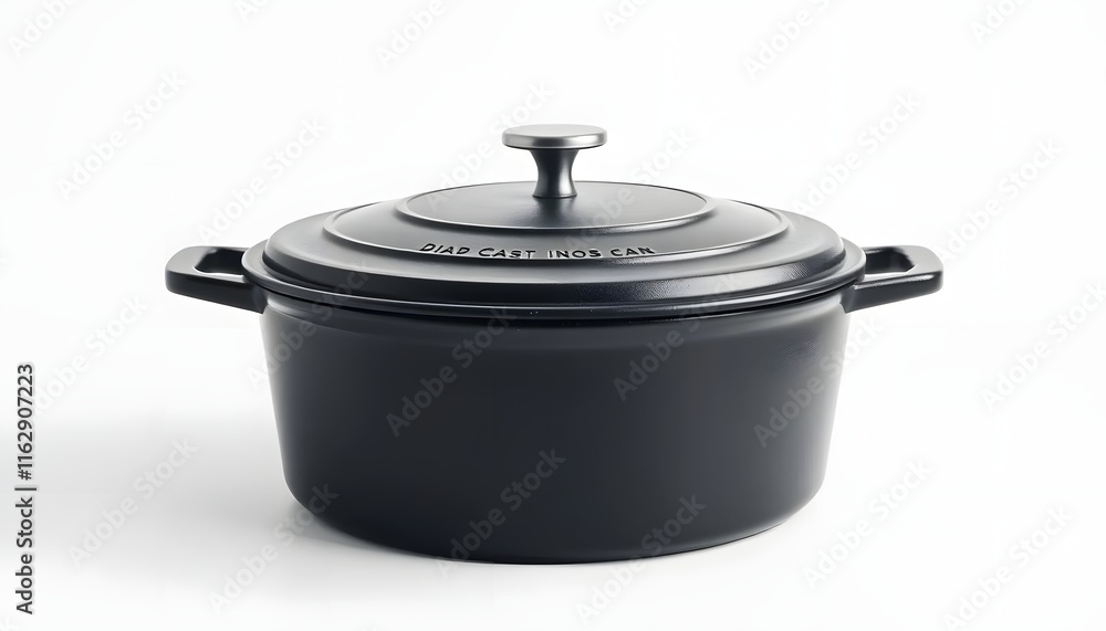 Sleek Black Cast Iron Pot: A Modern Kitchen Essential Sleek Black Cast Iron Pot: A Modern Kitchen Essential