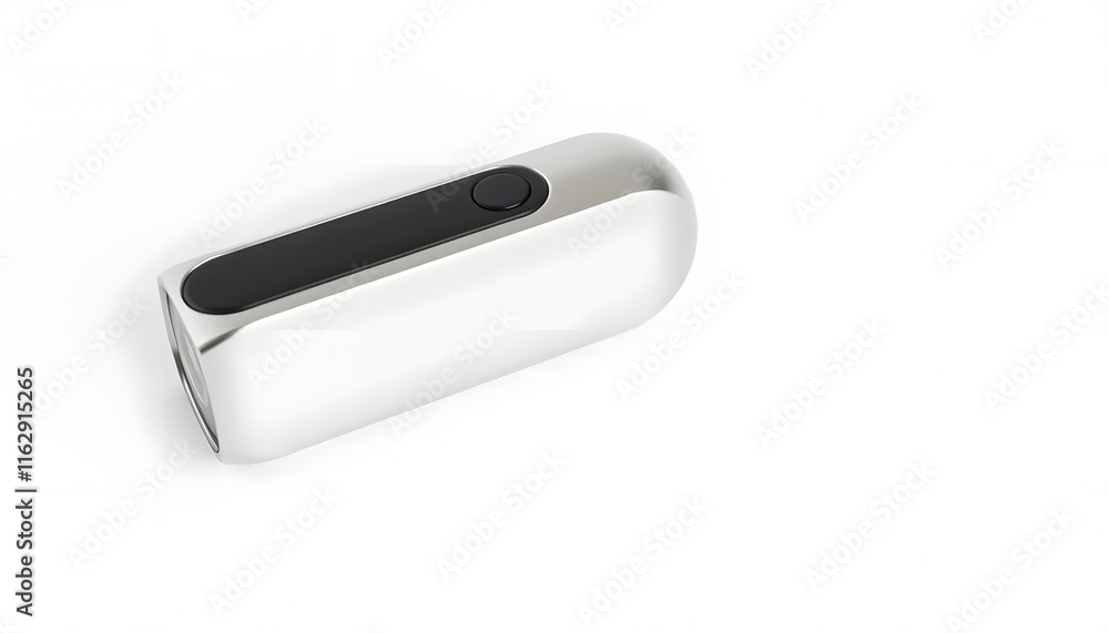 Sleek Silver Flashlight: Minimalist Design, Modern Feel Sleek Silver Flashlight: Minimalist Design, Modern Feel