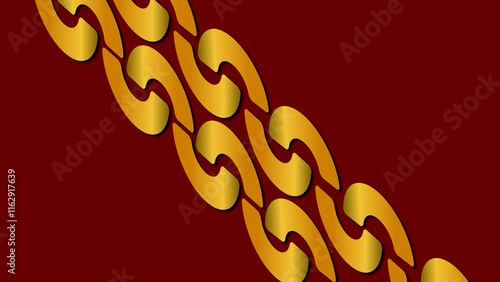chain design for wall or interior decor