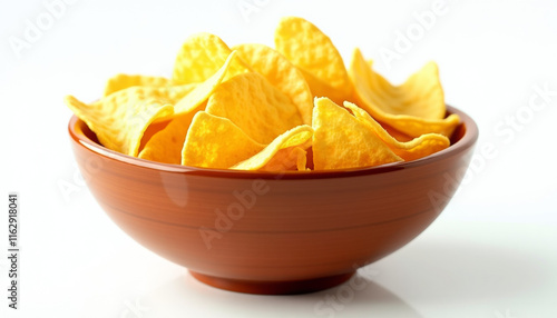 Crispy Tortilla Chips in a Bowl photo