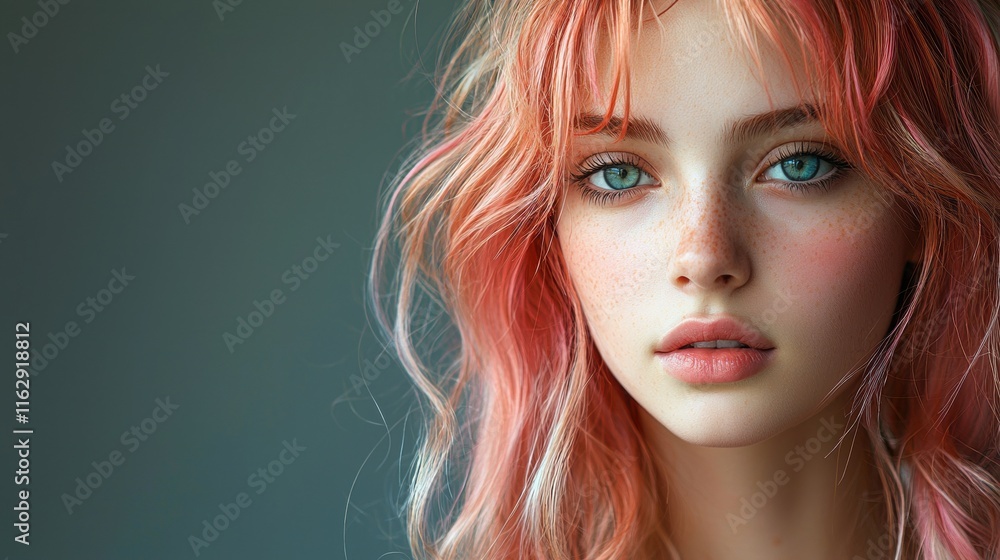 Fototapeta premium Portrait of a beautiful woman.