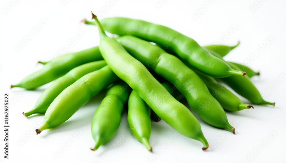 Fresh Green Broad Beans - Vibrant and Healthy Fresh Green Broad Beans - Vibrant and Healthy