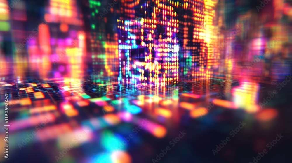 custom made wallpaper toronto digitalA dynamic QR code with glitchy interference lines.