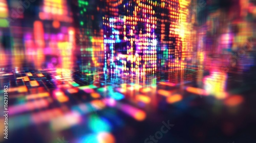 Wallpaper Mural A dynamic QR code with glitchy interference lines. Torontodigital.ca