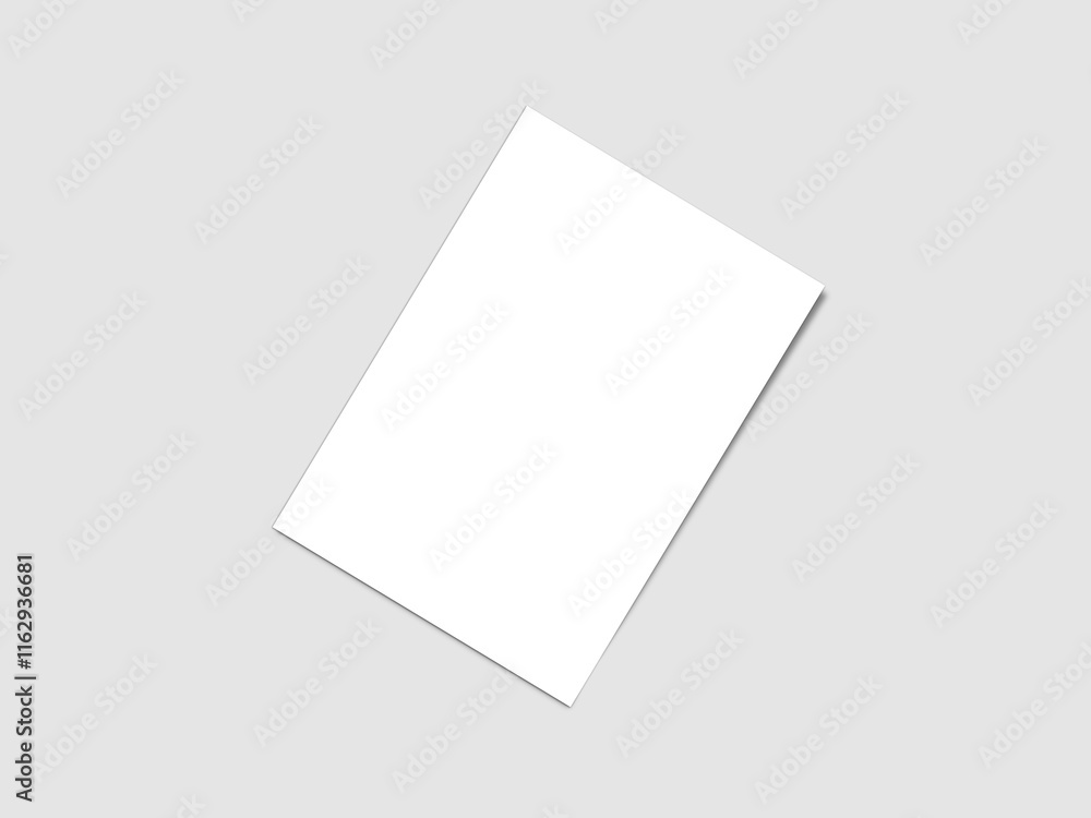 Flyer poster, brochure mockups in white background, 3D render illustration Flyer poster, brochure mockups in white background, 3D render illustration