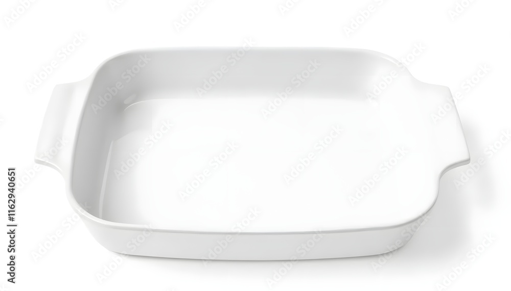 White Ceramic Rectangular Baking Dish: Simple, Elegant Design White Ceramic Rectangular Baking Dish: Simple, Elegant Design
