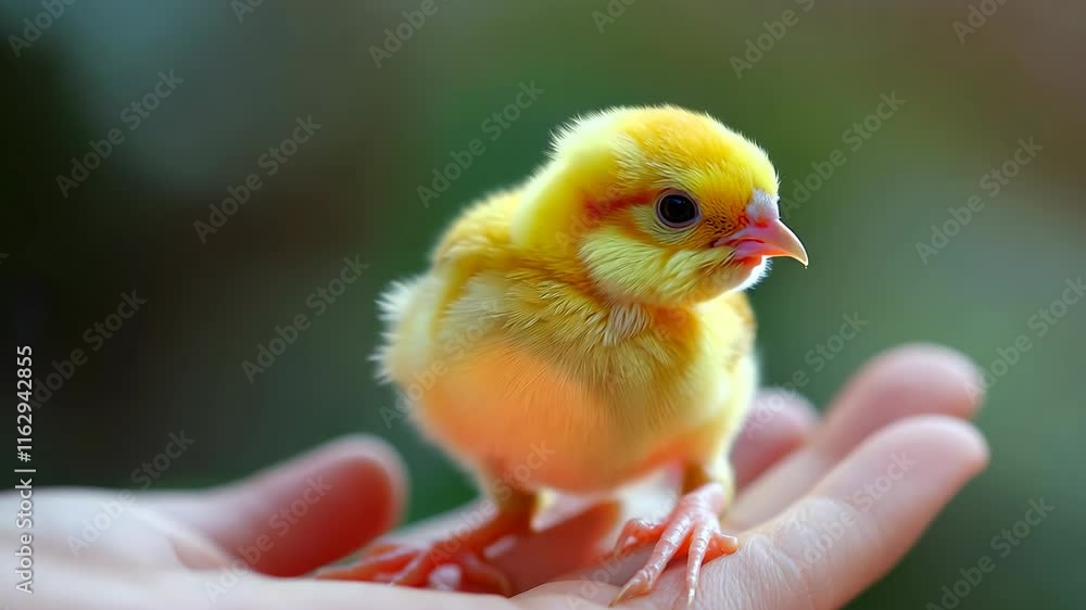 Adorable Close-Up of a Canary Chick Adorable Close-Up of a Canary Chick
