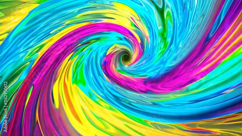 Wallpaper Mural Colorful Swirls in Hypnotic Tunnel Motion Torontodigital.ca