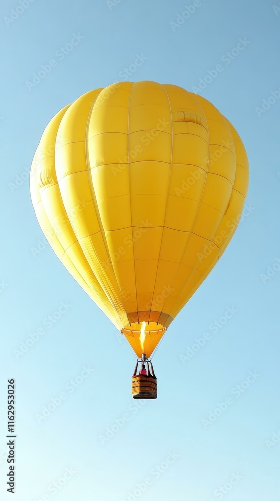 Fototapeta premium Colorful hot air balloons Bright balloons against clear sky