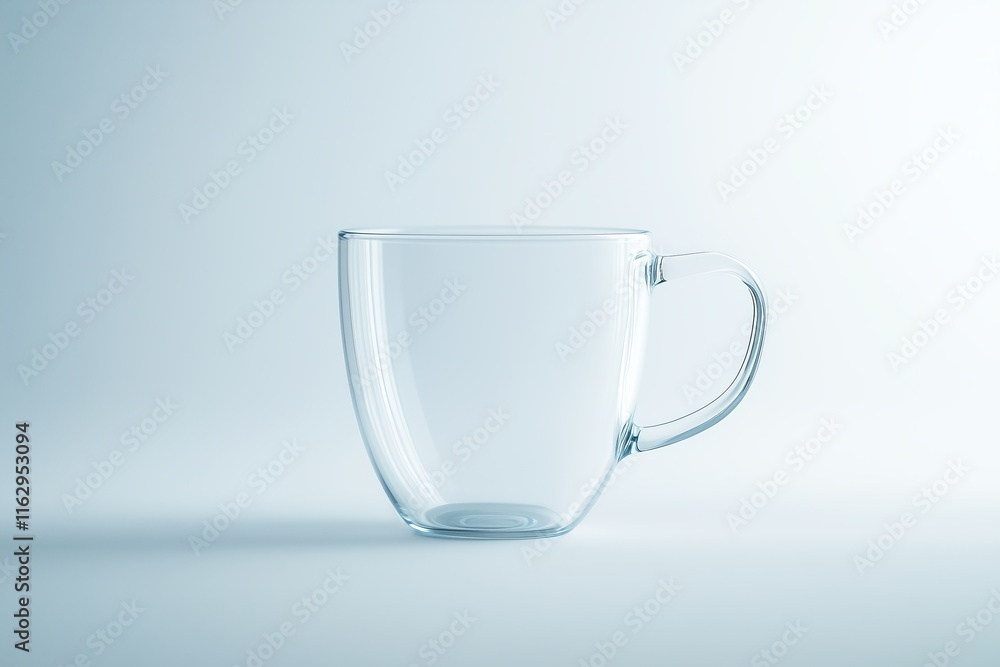 Glass cup of tea isolated on a white background Glass cup of tea isolated on a white background