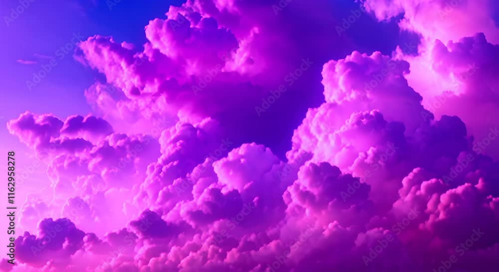 Dynamic Clouds Forming in Vibrant Purple and Blue Skies 4K Dynamic Clouds Forming in Vibrant Purple and Blue Skies 4K