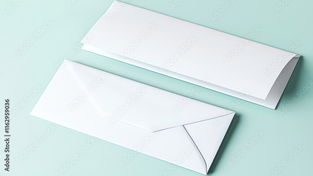 A blank stationery set mockup featuring customizable letterhead and envelopes, designed for showcasing unique designs, branding, or personal touches in a professional setting. A blank stationery set mockup featuring customizable letterhead and envelopes, designed for showcasing unique designs, branding, or personal touches in a professional setting.
