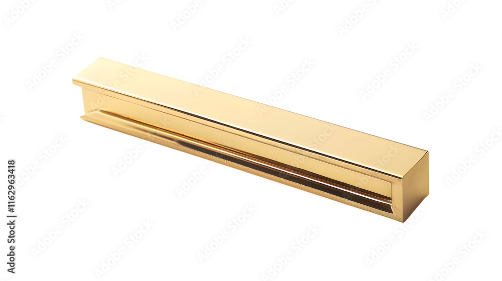 Minimalist rectangular gold frame isolated on white background Minimalist rectangular gold frame isolated on white background