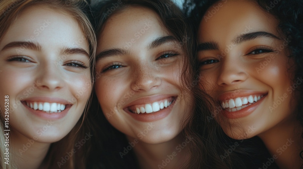 Smiling Young Women Smiling Young Women