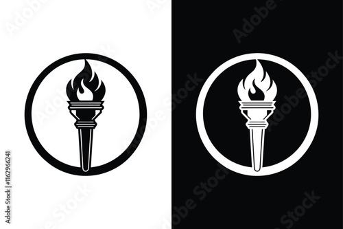 Plumber s torch icon vector on White Background ,Vector Art Illustration on white background.