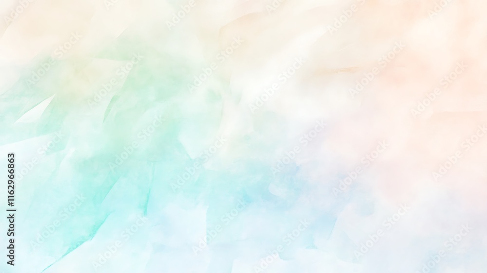 Fototapeta premium Abstract Pastel Watercolor Cloud Background Design