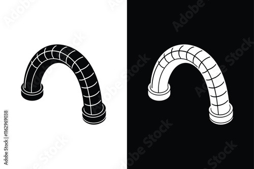 Tube bender icon vector on White Background ,Vector Art Illustration on white background.
