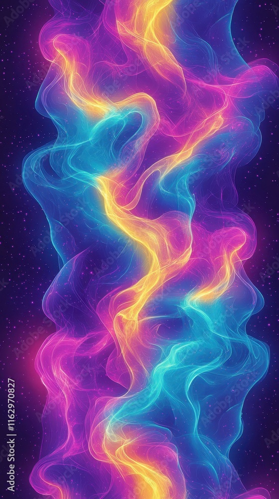 Colorful abstract smoke Twisting trails of vivid smoke Colorful abstract smoke Twisting trails of vivid smoke