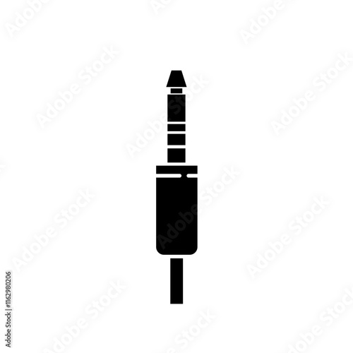 audio jack plug - vector icon