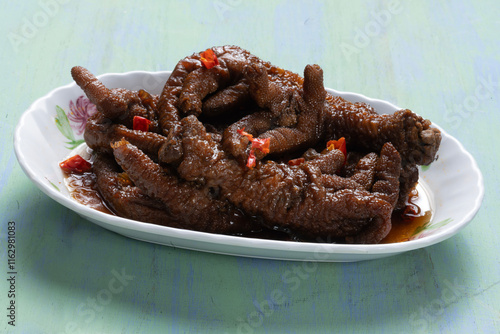 Obraz na płótnie chinese dim sum favorite chicken feet w salonie