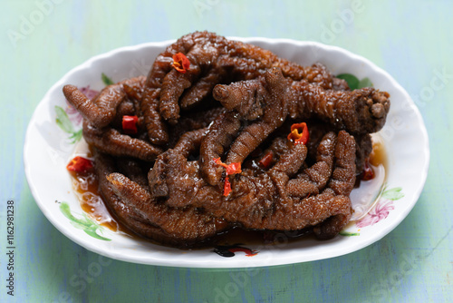 Obraz na płótnie chinese dim sum favorite chicken feet w salonie